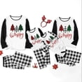 thumbnail image 1 of Family Matching Christmas Pajama Sets Christmastree Top Pants 2PCS Christmas PJs Bodysuits, 1 of 3
