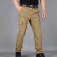 thumbnail image 2 of YOIAVAIOY Pantalon Cargo Tactique pour Hommes Résistant à l'Eau en Ripstop Pantalon de Randonnée Léger Pantalon de Travail d'Extérieur avec Multiples Poches Or TTTTG, 2 of 5