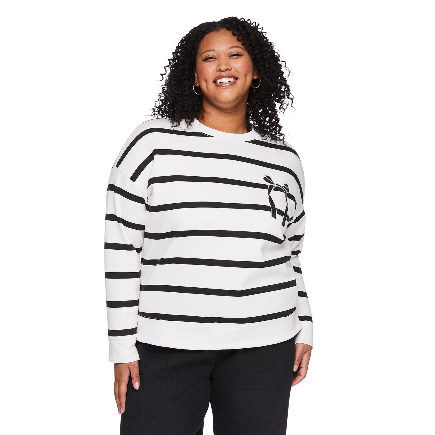 George Women's Plus Crew Neckline Popover