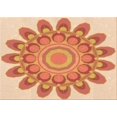 thumbnail image 1 of Ahgly Company Tapis d'Intérieur Rectangulaire Transitionnel Orange Rouge Orange Lavable à la Machine, 2 Pieds x 3 Pieds, 1 of 7