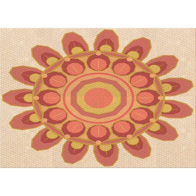 Ahgly Company Tapis d'Intérieur Rectangulaire Transitionnel Orange Rouge Orange Lavable à la Machine, 2 Pieds x 3 Pieds