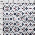 thumbnail image 3 of oneOone Silk Tabby Teal Blue Fabric Check Craft Projects Decor Fabric Printed By The Yard 42 Inch Wide, 3 of 4