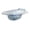 Gray, variant on Yinanstore Sitz Bath Seat Sitz Bath Basin Durable Versatile Wide Seating Area Steam Seat Soak Pan for Hotel Bathroom Toilet Seat Elderly Blue