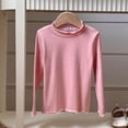 thumbnail image 2 of Chandails pour Filles Enfants Rose Chandail à Manches Longues T-Shirt Col Rond pour Filles Coton Chandail pour Enfants Chandails d'Uniforme pour Filles 7-8 Ans, 2 of 3