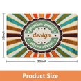 thumbnail image 3 of Embrace Bohemian Style with Our Half Circle Bath Mat - Non-Slip Boho Bathroom Rug, Perfect for Bedroom, Home Decor, Shower Rug, Machine Washable, Sun Retro Design, 20x32 inch, 3 of 5