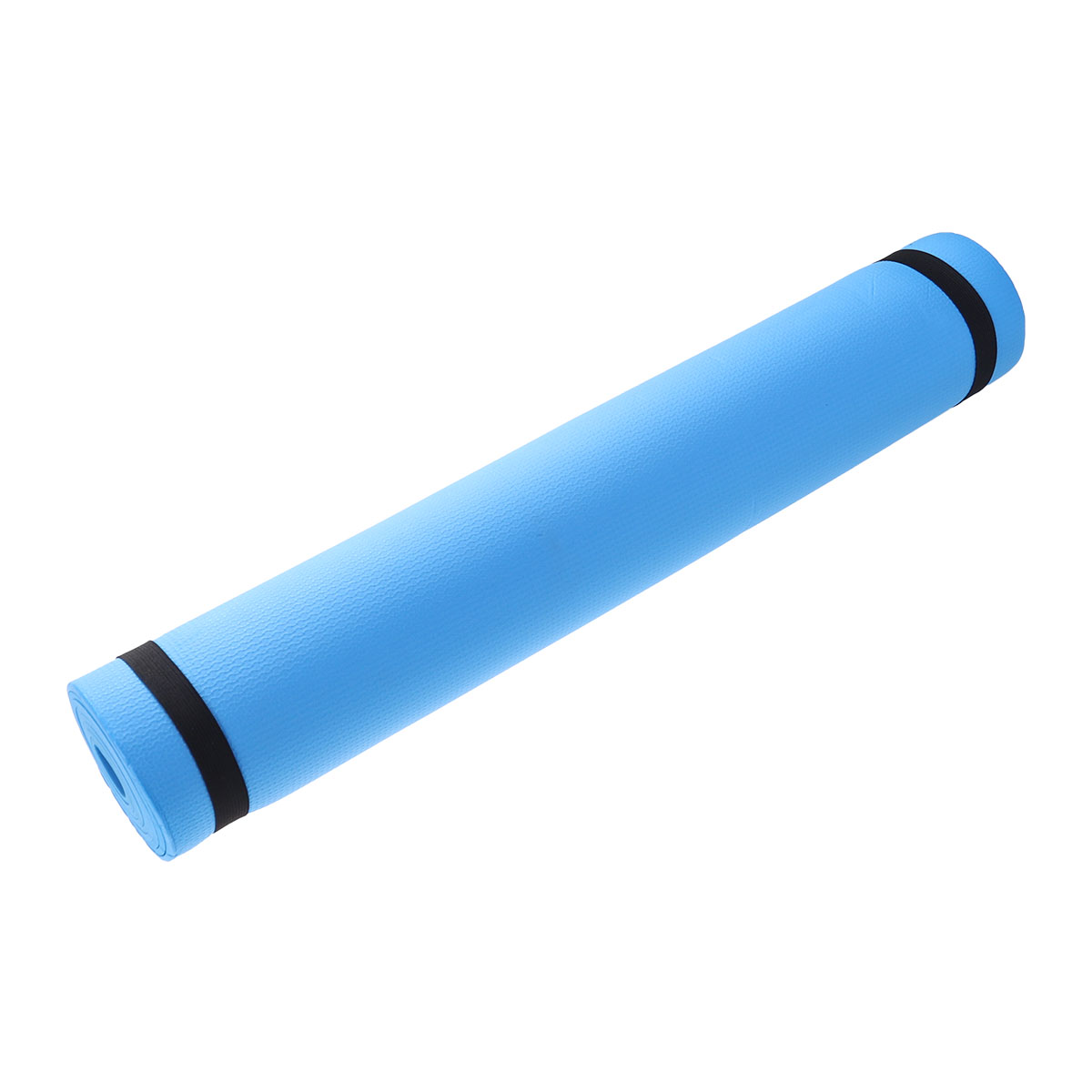 Raindrops Lightweight Blue Anti Slip Eva Yoga Mat Cushioned Fitness Mat for Exercise and Camping