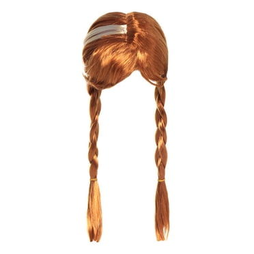 Perruque Princess Elsa Elsa Anna Tresse Déguisement d'Halloween Costume Cosplay Accessoires pour Enfants Filles