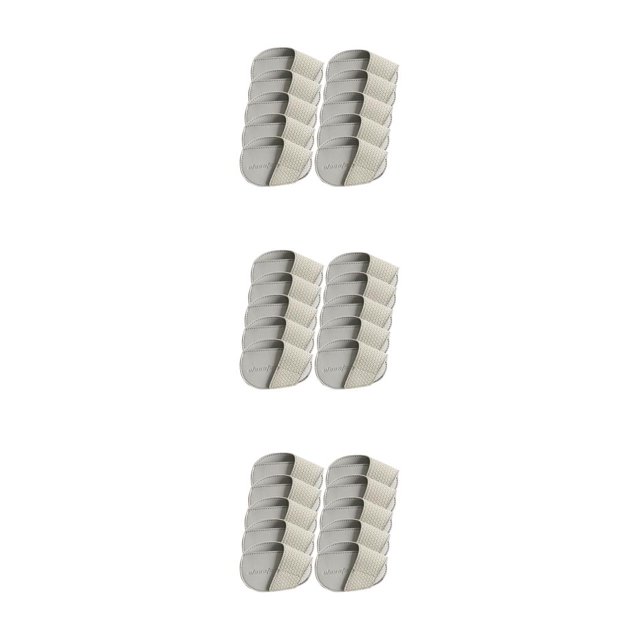 Thinsony Golf Head Covers PU Portable Protector Travel Athlete Golf for Training Gray Large 10 Pcs 3Set