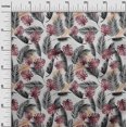thumbnail image 3 of oneOone Cotton Flex Light Gray Fabric Tropical Craft Projects Decor Fabric Printed By The Yard 40 Inch Wide, 3 of 4