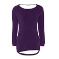 thumbnail image 5 of WZXFASHION Womens Casual Solid Long Sleeve Jumper Sweaters Blouse Up To 50% Off men’s pullover sweater, 5 of 5