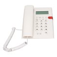 thumbnail image 3 of Wired Desktop Phone, Adjustable Brightness Dual Use Desktop Corded Telephone  For Hotel Black,White, 3 of 8