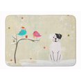 thumbnail image 1 of Carolines Treasures BB2586RUG Christmas Presents White Boxer Cooper Machine Washable Memory Foam Mat, 1 of 4