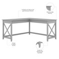 thumbnail image 4 of Pemberly Row 60W L Shaped Desk in Cape Cod Gray - Engineered Wood, 4 of 8