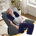 thumbnail image 2 of XZNGL Inflatable U Shaped Neck Pillow PVC Flocked Travel Cervical Support Cushion for Aviation Camping Outdoor Home Office Use, 2 of 6