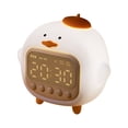 thumbnail image 1 of Pompotops Cartoon Alarm Clock Small Program Controlling Luminous Alarm Clock Multi-function Electronic Alarm Clock For Students Clearance, 1 of 8