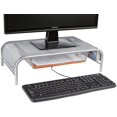 thumbnail image 2 of Mind Reader Support de Moniteur à Mailles Métalliques Argent, 2 of 5