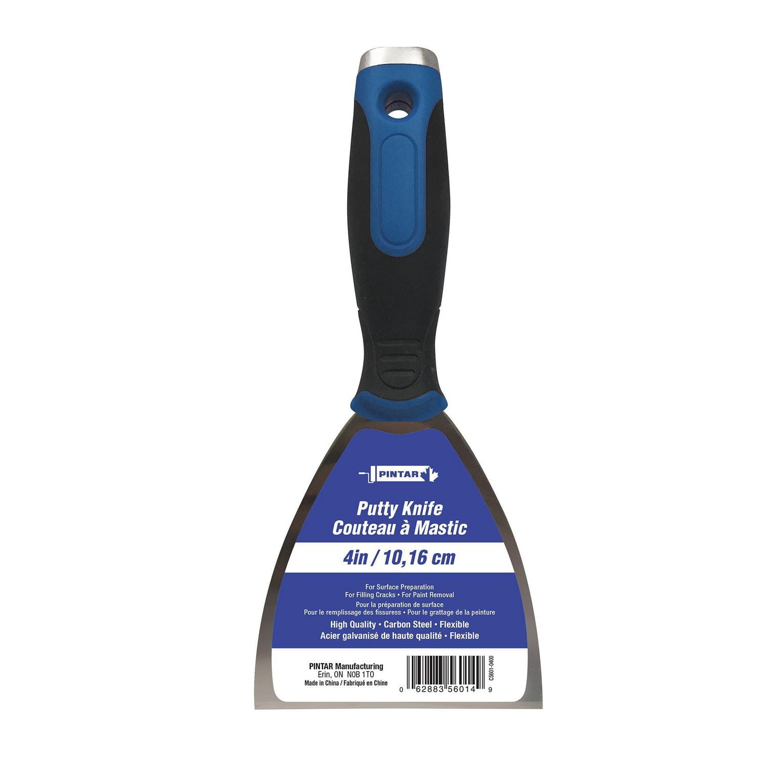 10,16cm Couteau á Mastic Flexible, acier galvanisé de Pintar Manufacturing Corp.