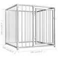 thumbnail image 4 of vidaXL Chenil Extérieur pour Chien 100x100x100 cm, 4 of 4