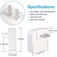 thumbnail image 2 of LED Night Lights with Smart Sensor, Self Dimming Light Dusk to Dawn, Smart Wall Night Lamp ,Compact Night Light, 0.5W Plug in Out Nightlight, Cool White, 6-Pack, 2 of 7