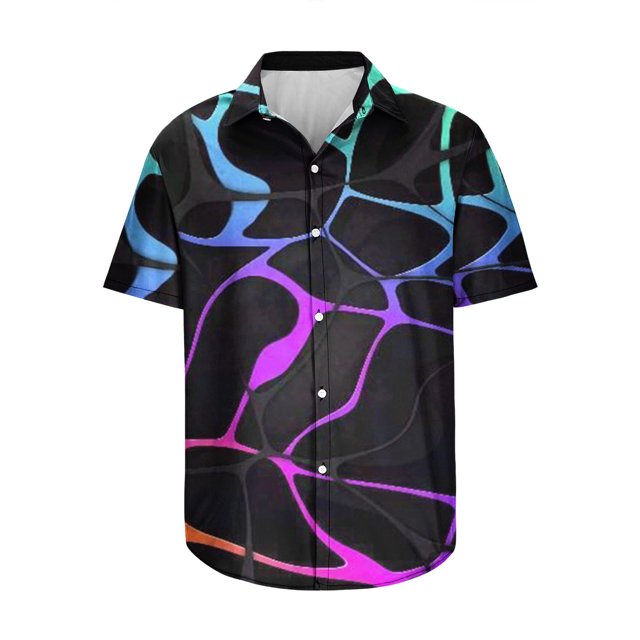 Cameland Chemise pour Homme Chemise Hawaïenne Imprimée 3D à Manches Courtes à Col à Revers Mode Décontractée Chemise de Plage Haut
