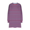 thumbnail image 4 of RXIRUCGD Sweat-Shirt Oversize à Col Rond pour Femmes Imprimé Manches Longues Tunique, Violet, Taille : TG, 4 of 5