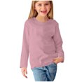 thumbnail image 5 of MeetoTime Hauts à Manches Longues pour Filles Col Rond Couleur Unie Tunique Habillée Chandail pour Enfants, 5 of 5