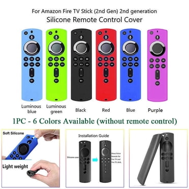 ALLTIMES Housse de Protection en Silicone pour Télécommande Amazon Fire TV Stick 4K, Housse Antidérapante pour Télécommande Fire Stick (Sans Télécommande)