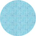 thumbnail image 1 of Ahgly Company Tapis Rond Lavable en Machine Intérieur Transitionnel Bleu, 6 Pieds Rond, 1 of 7