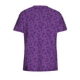 thumbnail image 5 of LSLJS Women Short Sleeve V-neck Tops Uniform Printed Pockets Blouse Nursing, Womens Plus Scrubs, 5 of 5