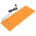 thumbnail image 3 of Roll Up Keyboard  Flexible Keyboard Silicone Silicone Keyboard Fully Sealed Design Lightweight Portable Silent Soft Comfortable Usb Wired Silicone Keyboard For Pc, 3 of 8