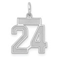 thumbnail image 1 of Pendentif Breloque en Argent Sterling 925 Numéro 24, 1 of 6
