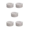 thumbnail image 2 of Thinsony Femmes Chic Perle Strass Stretch Bracelet Mariage Bal pour Mariée Blanc 5 Rangée 5Set, 2 of 6
