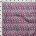 thumbnail image 3 of oneOone Viscose Jersey Fabric Square & Floral Block Printed Craft Fabric BTY 60 Inch Wide, 3 of 5