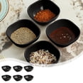 thumbnail image 2 of 4 Inches Square Seasoning Plates 6 Boxed Wheats Straw Plates Sauces Plates, 2 of 6