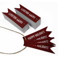 thumbnail image 3 of Inkdotpot Pack Of 100 Real Silver Foil Paper Tags Happy Holiday Favor Hang Tags, 3 of 6