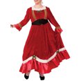 thumbnail image 3 of Gupgi Robe pour Femme, une-Pièce à Manches Longues à Encolure Carrée avec Nœud à Contraste de Couleurs, 3 of 5