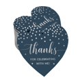 thumbnail image 1 of Inkdotpot Real Silver Foil Thanks For Celebrating With Me Birthday Tags Favor Hang Paper Tags 50 Pieces, 1 of 6