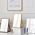 thumbnail image 3 of MasteelfCA Creative Makeup Mirror Creative Wood Table Mirror Bedroom Mirror Light Yellow, 3 of 7