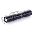thumbnail image 2 of Wdhugt Led Small Flashlight Waterproof Portable Handheld Torch With Strong White Light For Home And Travel 3.7X0.8X0.8 Inch Metal Body 1-Piece, 2 of 8