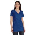 thumbnail image 1 of Inkmeso Long Length Notch Neck Top For Women Basic Cotton Tee Shirt w/ Pocket Patch Legging Top, 1 of 7