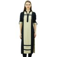 thumbnail image 1 of Phagun Kurta Droite à Panneaux en Rayonne pour Femmes, Tunique Blouse Décontractée d'Été, 1 of 7