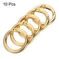 thumbnail image 3 of Unique Bargains Gold Round Zinc Alloy Spring Gate O Ring Snap Clip Buckle, 10 Pack, 3 of 5