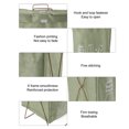 thumbnail image 3 of Large Capacity Foldable Laundry Basket, Cotton Linen Fabric, Iron Frame, Multipurpose Use, Waterproof for Bathroom and Bedrooms, 3 of 7