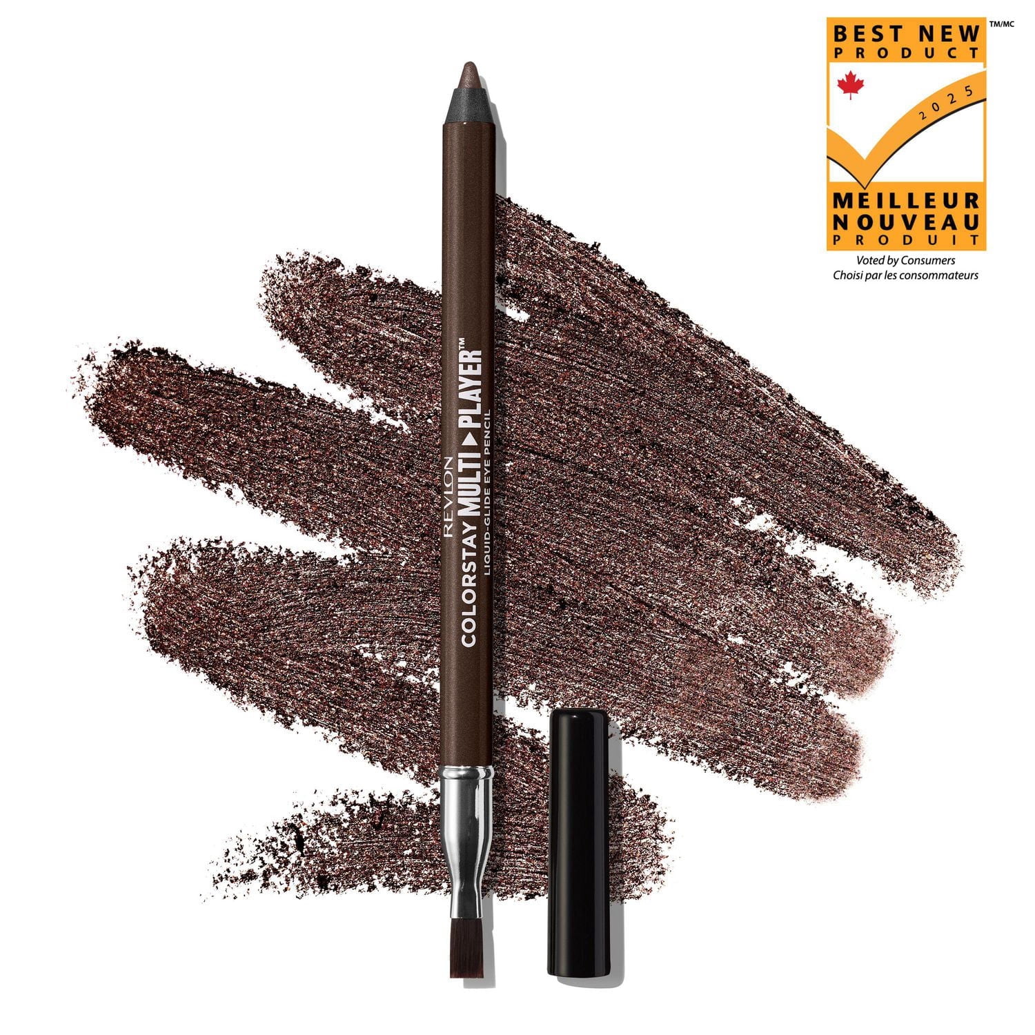 Revlon ColorStay Multiplayer™ Crayon pour les Yeux à Glisse Fluide, Maquillage pour les Yeux Polyvalent avec Pinceau Estompeur