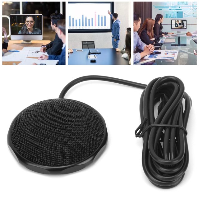 Micro de Bureau, Enregistrement Micro USB de Conférence Omnidirectionnel 360 Plug And Play pour la Diffusion de Chat pour la Réunion en Ligne / Classe