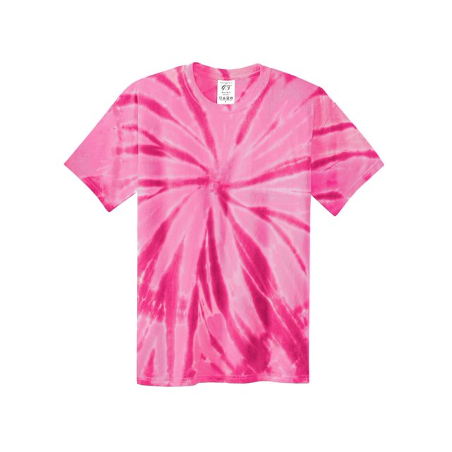 Gravity Threads Youth Tie-Dye Short-Sleeve T-Shirt - Pink - X-Large