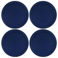 thumbnail image 1 of Couvercles pour Contenants Ronds en Verre Pyrex and Anchor (2 Tasses, Vert-Lot de 4), 1 of 4