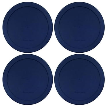 Lids for Pyrex and Anchor Round Glass Containers (2-Cups, Green-4PK)