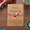 thumbnail image 1 of WIFKLSIIPG Christmas Bracelet Card Merry Christmas Wish Bracelet Stackable Christmas Beaded Bracelets Christmas Bracelet Jewelry for Mom Daughter Sister, 1 of 2