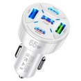 thumbnail image 1 of 65W Car Charger Quint Port Fast Charging Hub High Power 1 To 5 USB Ports Rapid Car Adapter For Smartphones & Devices, 1 of 4